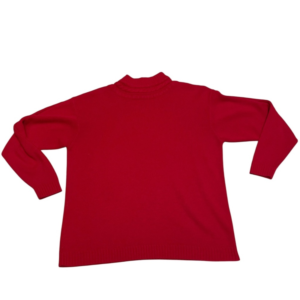 Vintage Pennylane Cable Knit Sweater Red Size Large